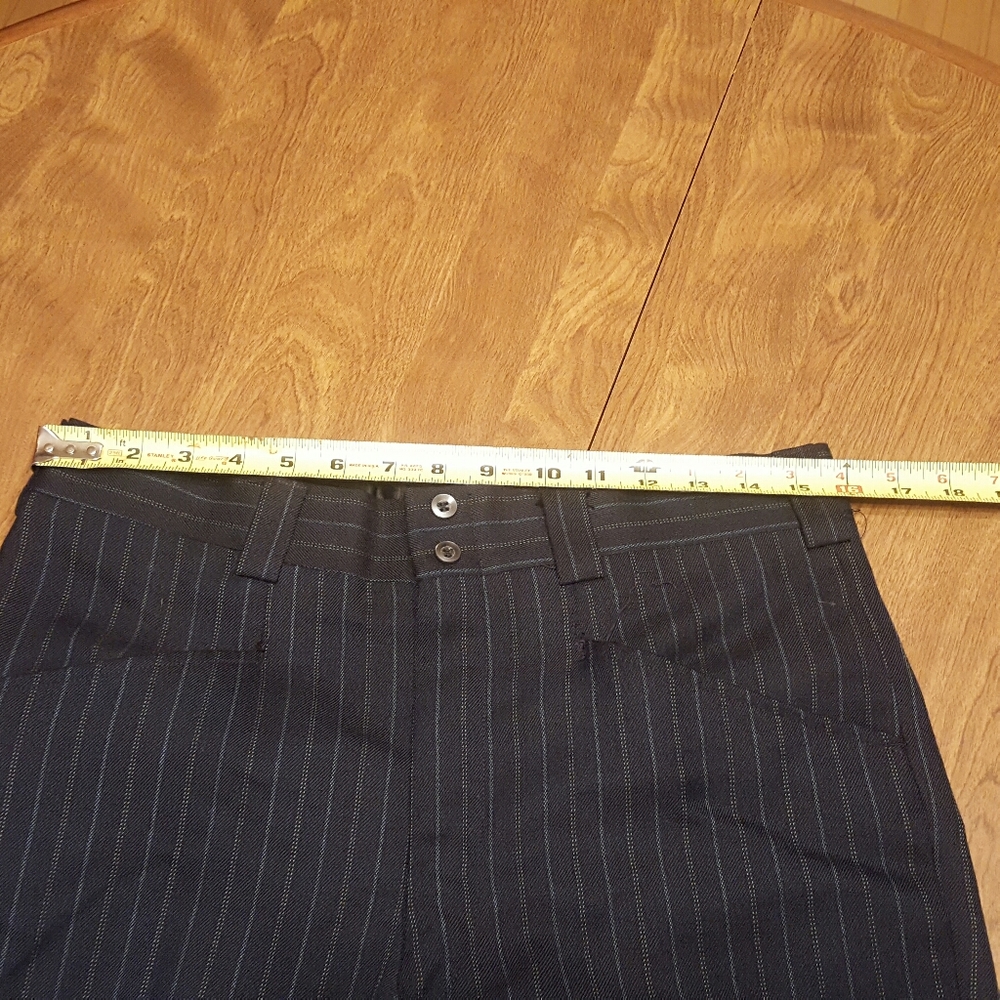 FOREMAN & CLARK DARK BLUE PINSTRIPED SUIT - Picture 11 of 13